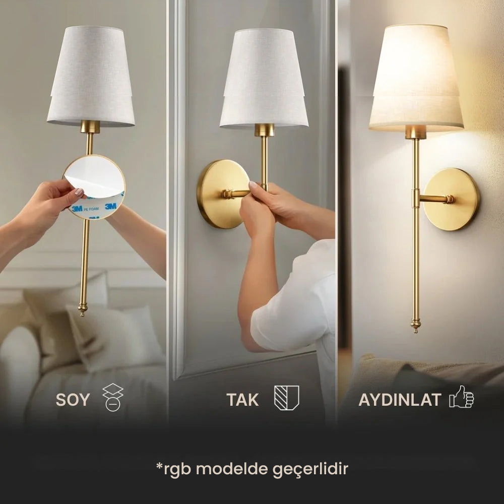 Velora™-Kablosuz Duvar Aplik Seti